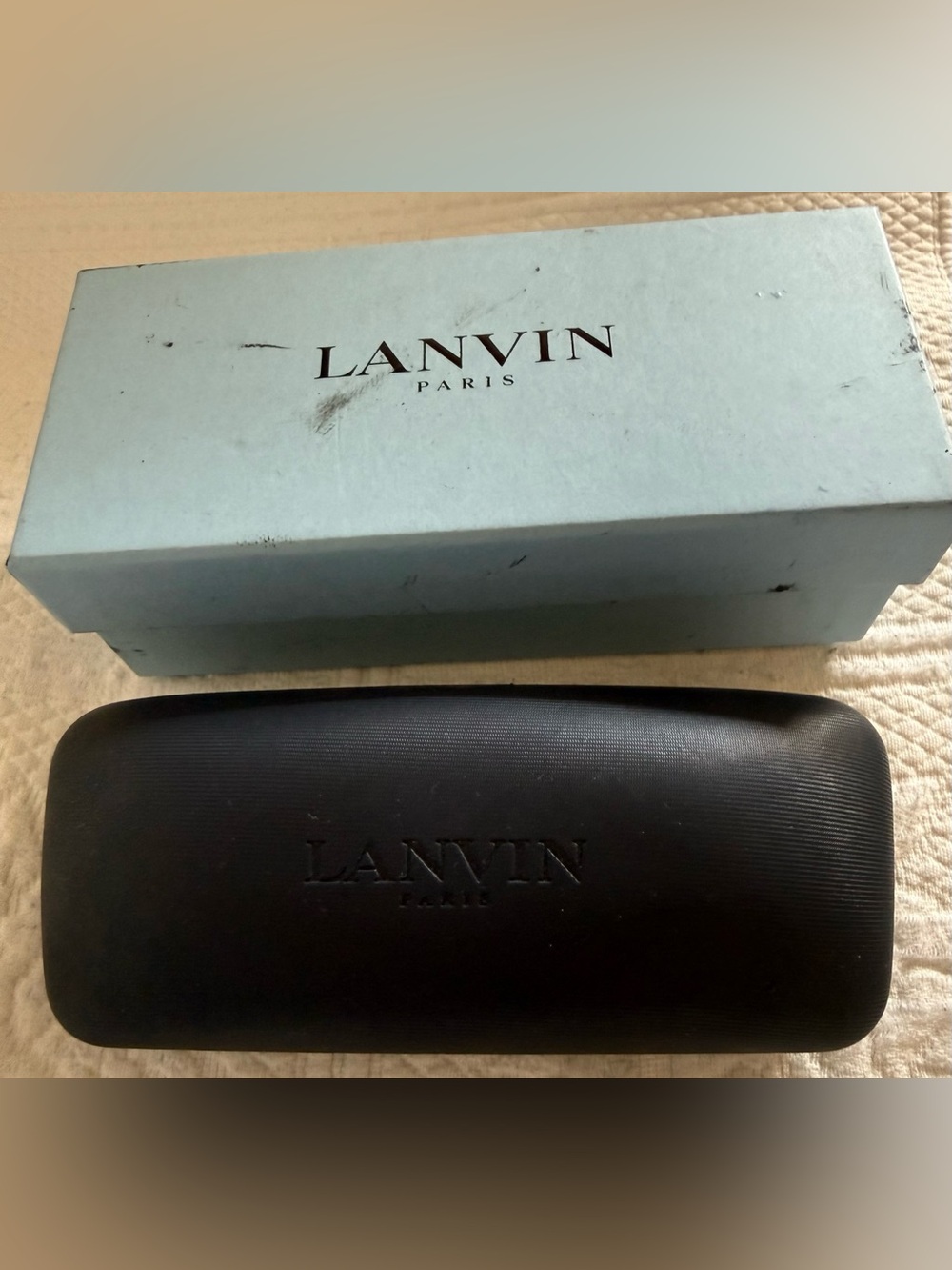 Lanvin glasses case and box and logo cloth